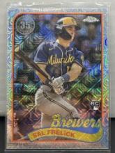 Sal Frelick 2024 Topps Chrome Silver Pack 1989 Design Mojo Refractor Rookie RC #T89C-16