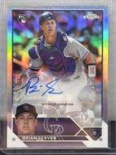 Brian Severn 2023 Topps Chrome Refractor (#314/499) Rookie RC Auto #AC-BSE
