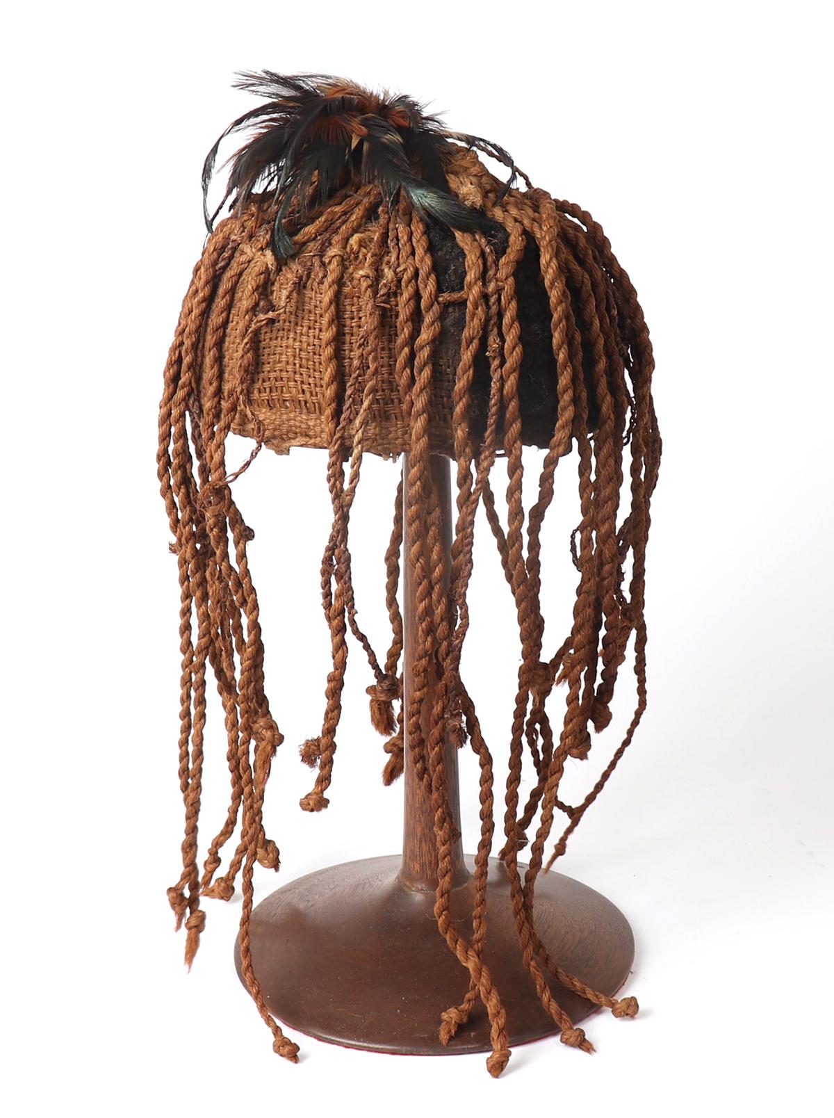 African Lega Woven Fiber Grass Hat
