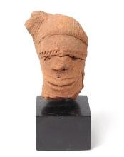 Ancient Nok Terracotta Head, 500 BCE-500 CE