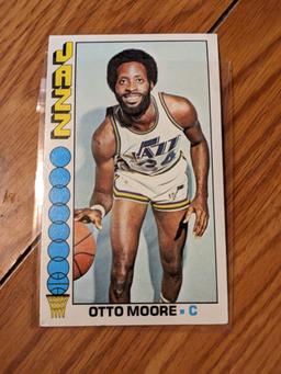 1976-77 TOPPS NBA OTTO MORE NEW ORLEANS JAZZ BASKETBALL JUMBO CARD