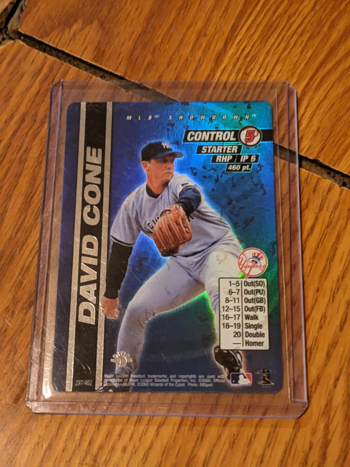 2000 MLB Showdown David Cone 1st Edition Holo Foil New York Yankees Card