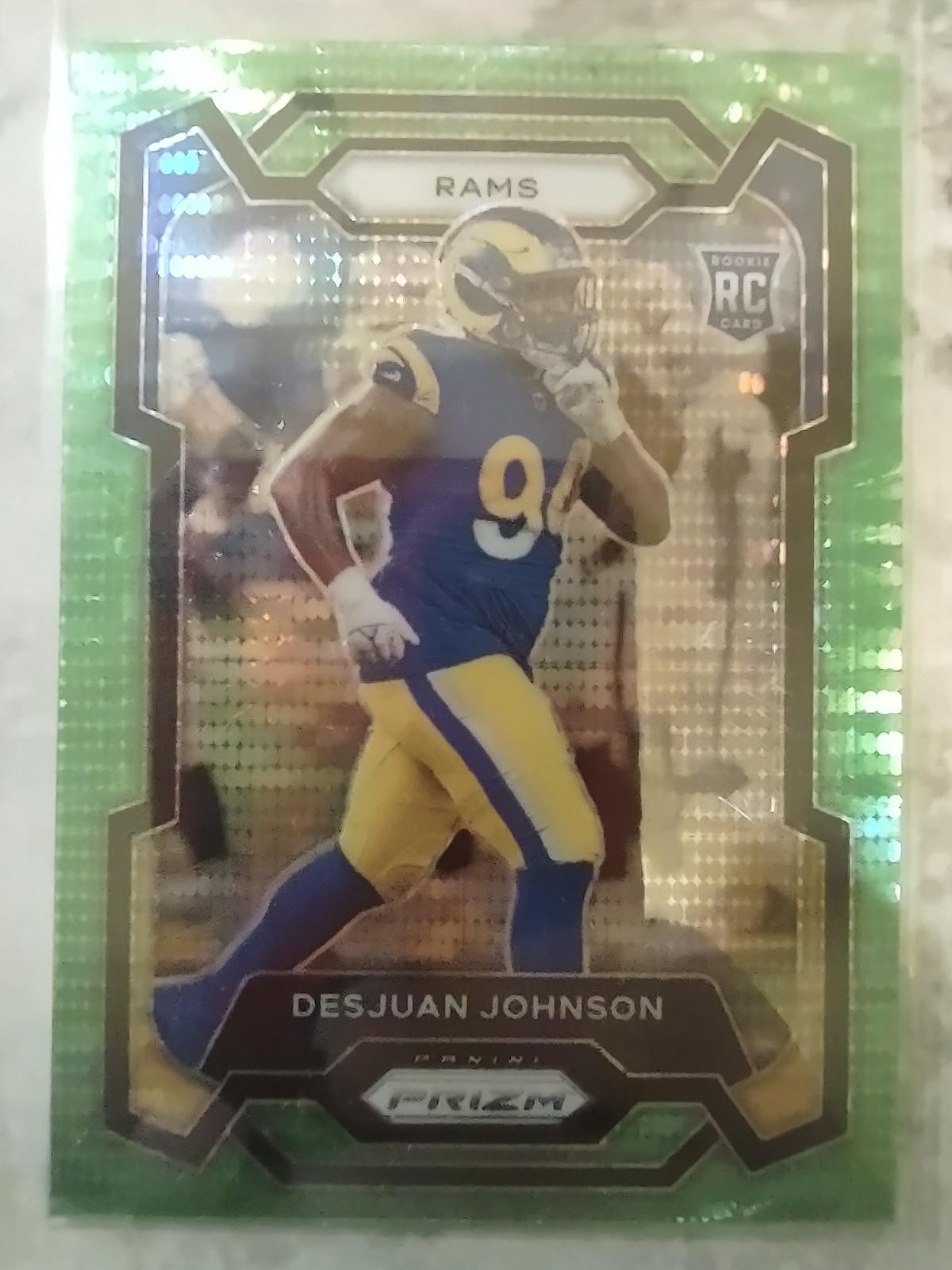 2023 Prizm Green Pulsar Rookie Desjuan Johnson #356