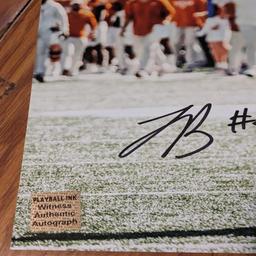 Jonathan Brooks autographed 8x10 photo with coa sticker stamp only