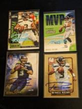 Russell Wilson x4 autograph lot with coa