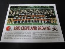 Cleo Miller Signed Browns 11x17 Poster W/Coa