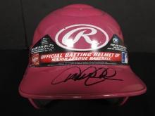 Derek Jeter Signed Pink Batting Helmet W/Coa