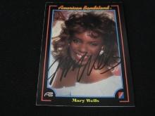 Mary Wells Signed Trading Card RCA COA