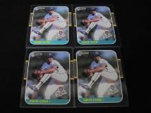 Lot of 4 David Cone Trading Cards