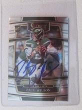 ZACH WILSON SIGNED ROOKIE CARD WITH COA
