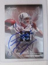 PEYTON MANNING SIGNED SPORTS CARD WITH COA