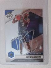 KEVIN GARNETT SIGNED SPORTS CARD WITH COA