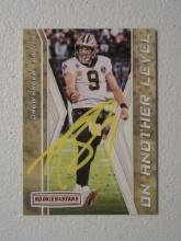 DREW BREES SIGNED SPORTS CARD WITH COA SAINTS