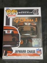 Ja'Marr Chase autographed funko pop figure with coa