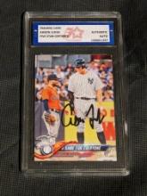 Aaron Judge  2018 Topps Update autographed card Authenticated by Fivestar Grading