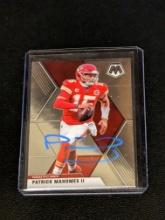 Patrick Mahomes II autographed card w/coa