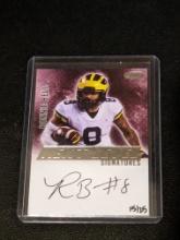 15/25 Ronnie Bell 2023 SAGE Auto Autograph Next Level Red RC Rookie Michigan 49ers