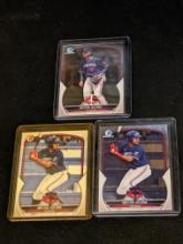 x3 Bryan Acuna bowman card lot with chrome's See pictures