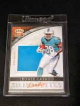 LEONTE CARROO DOLPHINS 2016 CROWN ROYALE SILHOUETTES PATCH