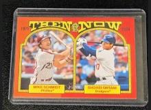 2024 Topps Heritage Baseball Then & Now Shohei Ohtani Mike Schmidt #TAN-2