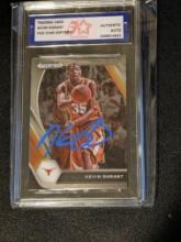 Kevin Durant 2021 Panini Prizm auto Authenticated by Fivestar Grading
