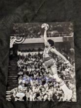 Julius Erving autographed 8x10 photo with JSA COA/witnessed