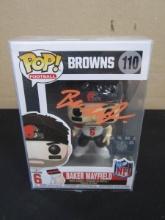 BAKER MAYFIELD SIGNED BROWNS FUNKO POP COA