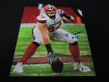 JC Tretter Browns signed 8x10 Photo Beckett