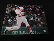 TREVOR STORY SIGNED 8X10 PHOTO RED SOX COA