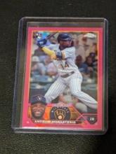 2023 Topps Chrome Update Andruw Monasterio Pink Refractor #USC177 RC Rookie