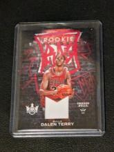 2022-23 Court Kings Dalen Terry RC #REM-DTB Rookie Expression Material Patch
