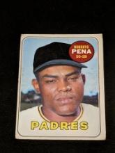 1969 Topps #184 Roberto Pena San Diego Padres Vintage Baseball Card