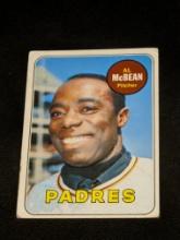 1969 Topps #14 Al McBean San Diego Padres Vintage Baseball Card