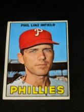 1967 Topps Baseball Phil Linz #14 Philadelphia Phillies Vintage MLB Card