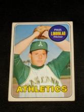 1969 Topps #449 Paul Lindblad Oakland Athletics Vintage Baseball Card
