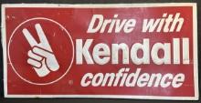 1970s Drive With Kendall Confidence Embossed 6' Advertising Sign