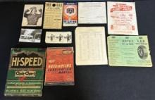 Massive Lot 11 1930s-40s HI SPEED Gas Station Advertising Lot: Map, RPPC, Chek-Chart, Lubrication Ma