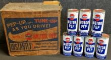 Full NOS Box 30 1 Pint 1950s-60s Motor Pep Penray Cans