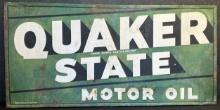 Quaker State Motor Oil Embossed 6' 1955 Advertising Sign
