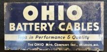 Ohio Battery Cable Rack Advertising Sign from St Louis MO