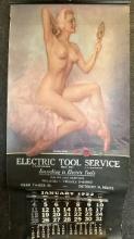 Electric Tool Service 1953 Detroit Calendar Leading Leady Zoe Mozert Nude Ballarina