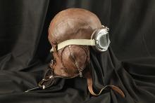 Canadian RCAF WW2 Battle of Britain Pilot Type B Leather Flight Helmet