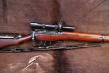 British WW2 Enfield No4 MkI (T) No. 32 Scope Configured .303 Bolt Action Sniper Rifle 1945 C&R