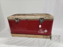 Vintage Coca-cola Things Go Better With Coke Chest Cooler Poor Cond