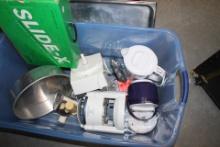 Large Tote of Kitchen Items