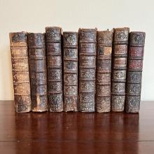 Set of 8 Antique French History Books from the 1800's