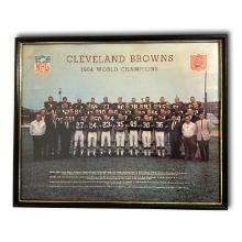 1964 Cleveland Browns World Champions Framed Vintage Print