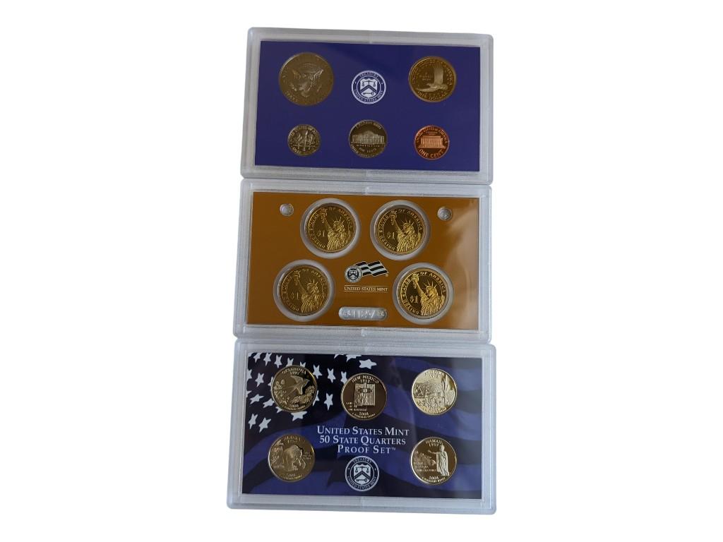Lot of 3 - 2008 US Mint Silver Coin Sets