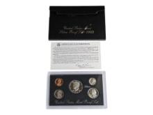 1992 US Mint Silver Proof Set with COA