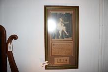 Framed Print 1914-Poem about Dolly